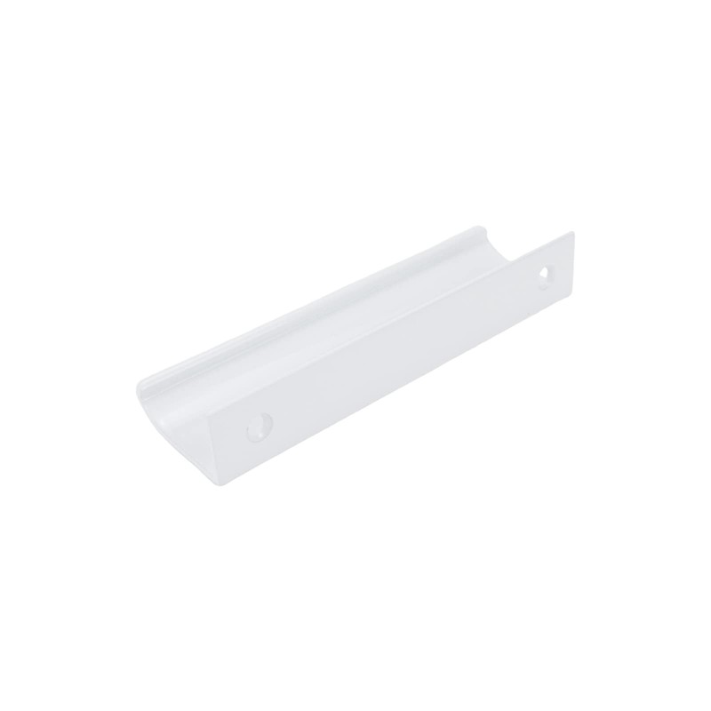 HONJIE 10Pcs 4.72" White Arc Surface Pull,White Edge Pulls Furniture