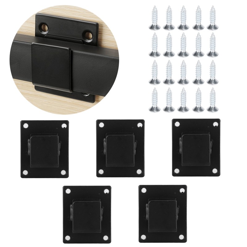 5pcs Wall Shelf Mount Bracket Display Shelf Hook Hanger Rack