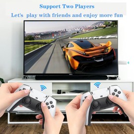 Wireless Retro Handheld Game Console, Built-in 20,000+ Plug-and-Play Retro Video Games, with 23 Classic Simulators, 4K HD HDMI Output and Dual 2.4G Wireless Controller for Easter Gift