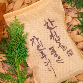 One-dose pure herbal bath pouch cypress / 한첩 순수 한방욕 주머니 편백