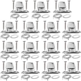 Mxxipp 15 Set Marine Grade Twist Lock Fasteners, Rustproof Turn Button Eyelet & Stud & Mounting Screws, Zinc Alloy Canvas Quarter Turn Fasteners for Boats