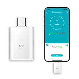 for Apple Only: Carbon Monoxide Detector,Mini CO Detector, Air Quality Monitor,Stylish and Lightweight CO Monitor for Home Indoor