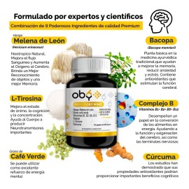 Oby Nootropicos Neuroprotector | Concentración, Memoria