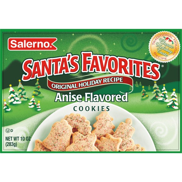 Salerno Santa's Favorites Holiday Original Recipe Anise Cookies, 10 Oz