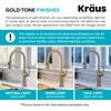 KRAUS Bathroom Sink Pop-Up Drain Assembly in Brushed Gold for