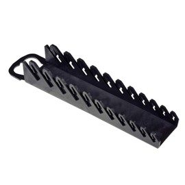 Ernst Manufacturing Gripper Stubby Wrench Organizer, 11 Tool, Black
