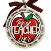 Best Teacher Ever Christmas Ornament 2024, Teacher Appreciation Christmas Ornament