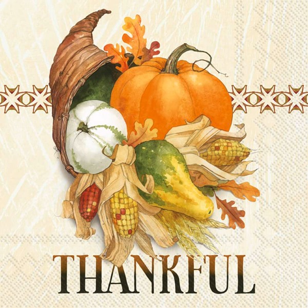 Boston International IHR Fall Autumn Halloween Thanksgiving 3-Ply Paper Napkins,