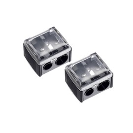 2PCS Makeup Sharpener,Lip Liner Sharpene,Eyeliner Sharpener, Dual Cosmetic Pencil Sharpener for Eye and Brow Pencils, Eyeliner, Lip Liner, Essential Cosmetic Makeup Tool