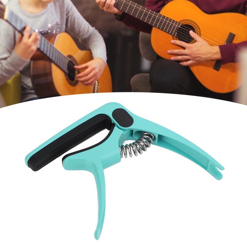 Metal Guitar Capo Tone Adjustment Tool with Pick Holder Stringed