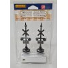 Lemax Railroad Crossings Lighted Accessory Black & White 2003 Set