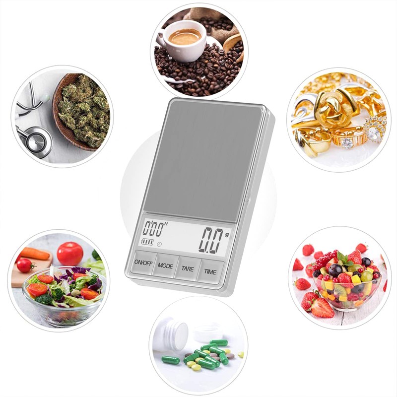 WEIGHTMAN Small Coffee Scale with Timer, 1000g x 0.1g, Mini