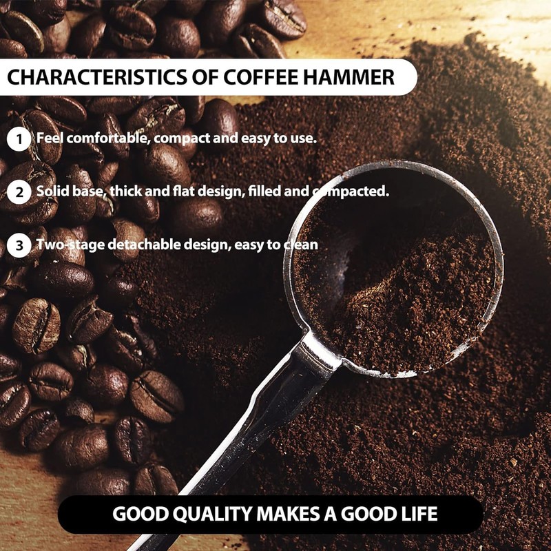 Coffee Tamper with Mat - Essential Barista Tool for Perfect
