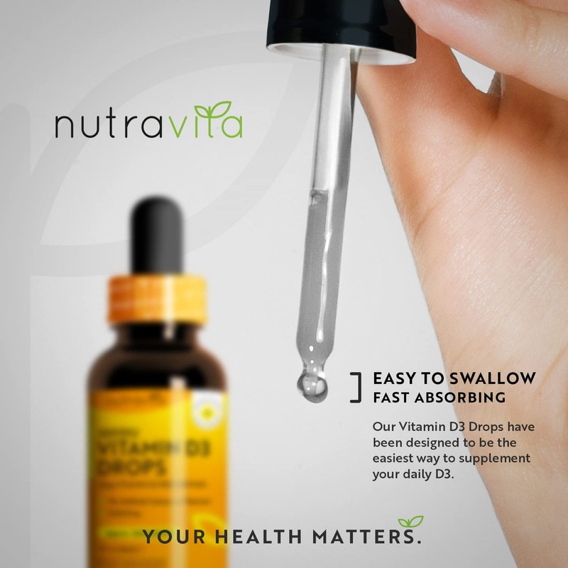 Vitamin D3 Drops 60ml (2000 Drops) – Vitamin D 1000IU