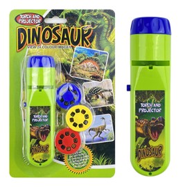 MeoZynxadril Children's Projector Torch, Dino Torch with 3 Discs, 24 Pictures, History Slideshow Projector Toys, Small Slideshow Projector, Educational Toy for Boys and Girls