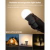 Rechargeable Light Bulbs LED Battery Backup Light Bulb with Remote