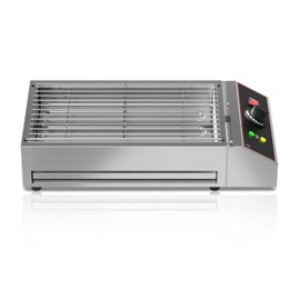 Takywep Electric Barbecue Grill, Smokeless Indoor Outdoor BBQ Grill, Portable Countertop Grill with Adjustable Temperature 122°F-572°F, Stainless Steel, 1800W, for Home Restaurant Party Camping