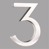HASWARE Floating House Number 4" Stylish Door Numbers Alphabet Plaque