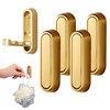 BCYSNR Pack of 4 Foldable Coat Hooks, 90° Foldable Wall
