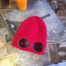 MansWill - Gorro unisex de lana de punto, gorro de invierno cálido, elegante, para deportes al aire última intervensión, color rojo, talla M