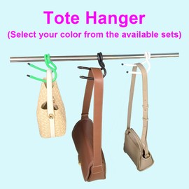 CozyLivn Flexible Hooks for Cane Holders, Wallet Hangers, and Ties - Moldable into Any Desired Shape. 2 Blue, 2 Green.