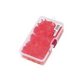 MEIHO Safety Cover, Red, L Size, Case of 100
