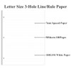 3 Hole Lined Paper for A4 Binder - 50 Sheets/100