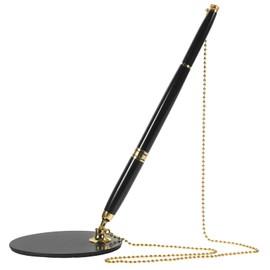 Sign Pen Table Business Pen Guest Pen with Stand Desk Ballpoint Pen Countertop Signature Pen Security Pen Countertop Desk Pen with Base Safe Pen Holder Sta