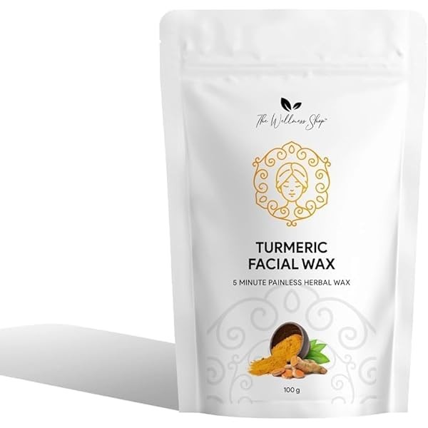 Turmeric Facial Wax Powder - 5 min Painless Natural Face