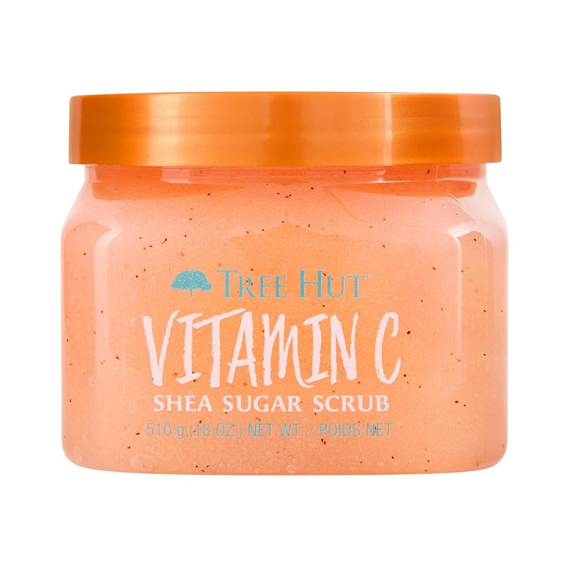 TREE HUT, Vitamin C Shea Sugar Scrub, Exfoliante Corporal de