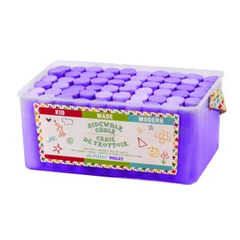 Kid Made Modern 60 Count Pack of Sidewalk Chalk – Violet