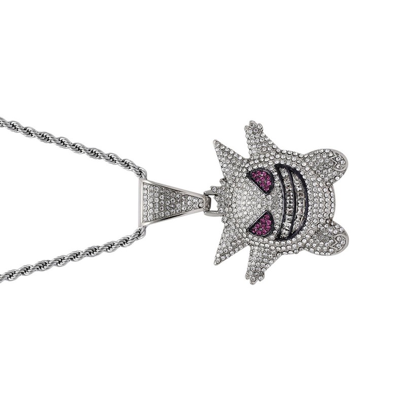 Pendant Necklace Alloy Funny Devil 60cm Stainless Steel Chain Exquisite