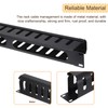 PATIKIL 1U 19 Inch Cable Management, 1 Pack 12 Slot