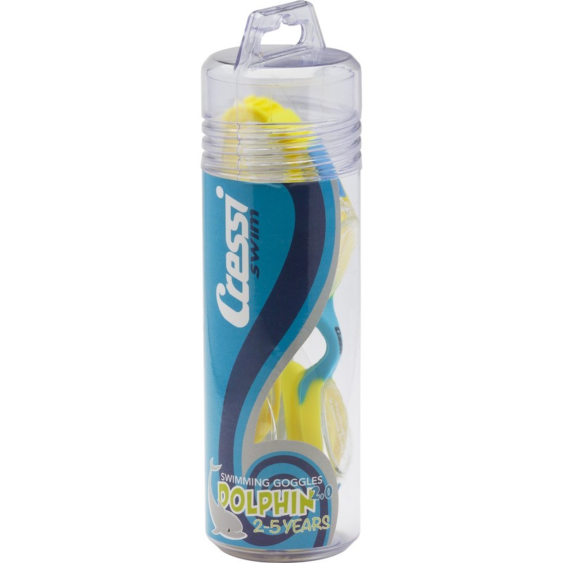 Cressi Dolphin 2.0, Amarillo/Azul, Yellow Lens