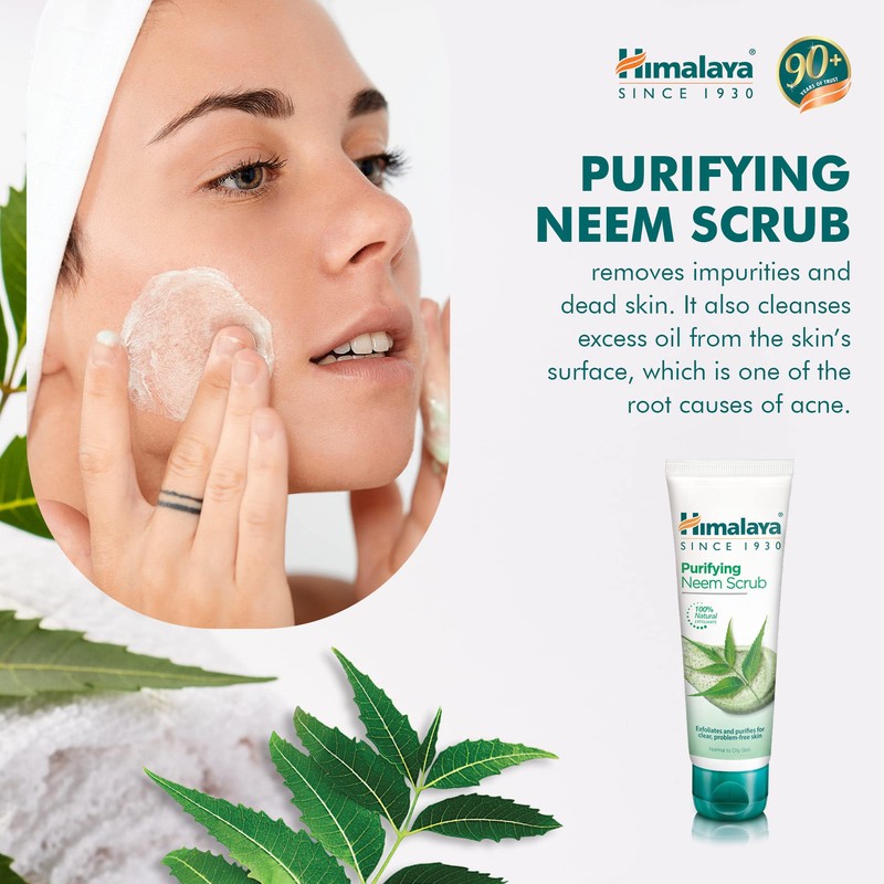 Himalaya Herbal Cleansing, Neem Face Wash, Natural Facial Cleanser with