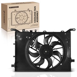 A-Premium Engine Radiator Cooling Fan Assembly Compatible with Select Volvo Models - S60 2001-2003, XC70 2003, S80 2000-2003, V70 2001-2003 - Replace# 30680547, 0130303909