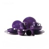 Certified Safe Family Dining Set of Embossed Colored Ceramic Tableware