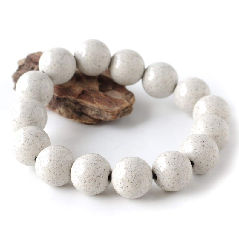 North, Bracelet 14 mm 15 Grain Made in Taiwan Negative Ions Rhodium