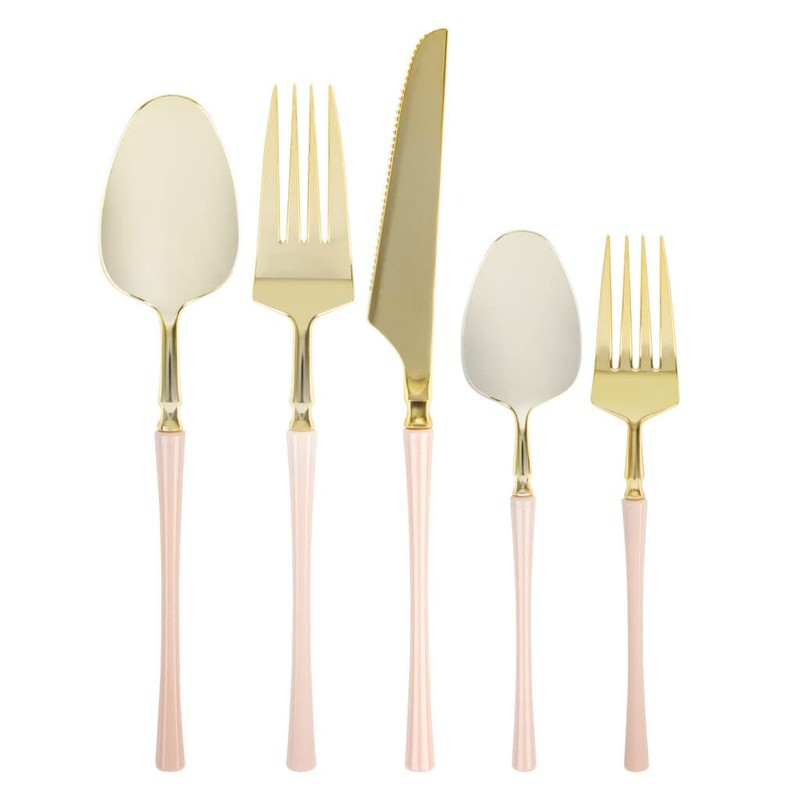 Blue Sky Infinity Flatware Gold & Pink Teaspoons - 20