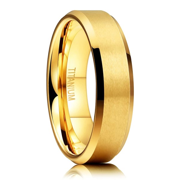 TIGRADE Titanium Rings 4MM 6MM 8MM 10MM Wedding Band in