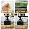 8-Piece Dashcam Windshield Sticker Kit for Easy Installation