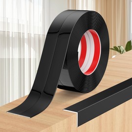 Mavionor Wall Corner Protector Peel and Stick Wall Molding Trim Flexible Self Adhesive Inside & Outside Wall Corner Guards Molding Trim for Wall Edge Corner Ceiling, 1.6 in x 30 Ft, Black