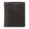 OLD RIVER Basic Leather Wallet Black (Black Vertical 006), Black