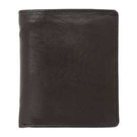OLD RIVER Basic Leather Wallet Black (Black Vertical 006), Black Vertical 006, Wallet
