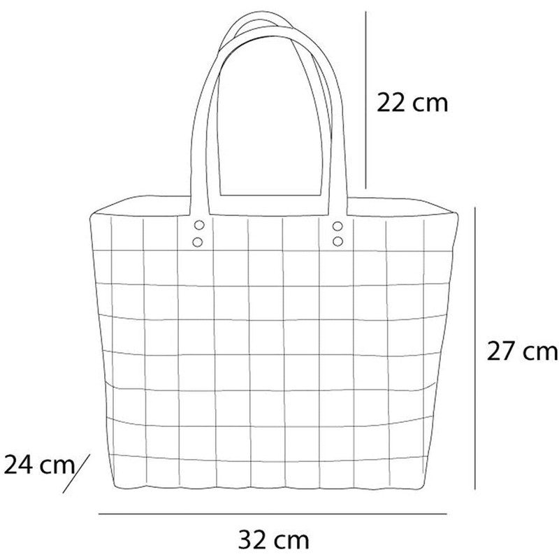 normani Braided Shopping Bag with Handles - Extra Robust Carry