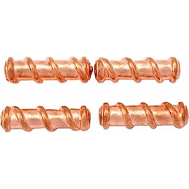 15g Bali Spiral Tube Bead Copper Plated 22.5mm Approx 4