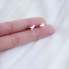 Mini Cute Dinosaur Stud Earrings for Women Girls Men Sterling