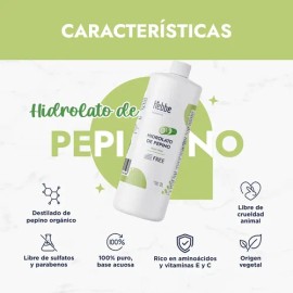 Tónico Facial Hidrolato de Pepino Hebbe Cosmetics 1L Refrescante Calmante