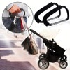 Stroller Hook, Luggage Hook, Aluminum Alloy Carabiner, Portable Hook, Multi
