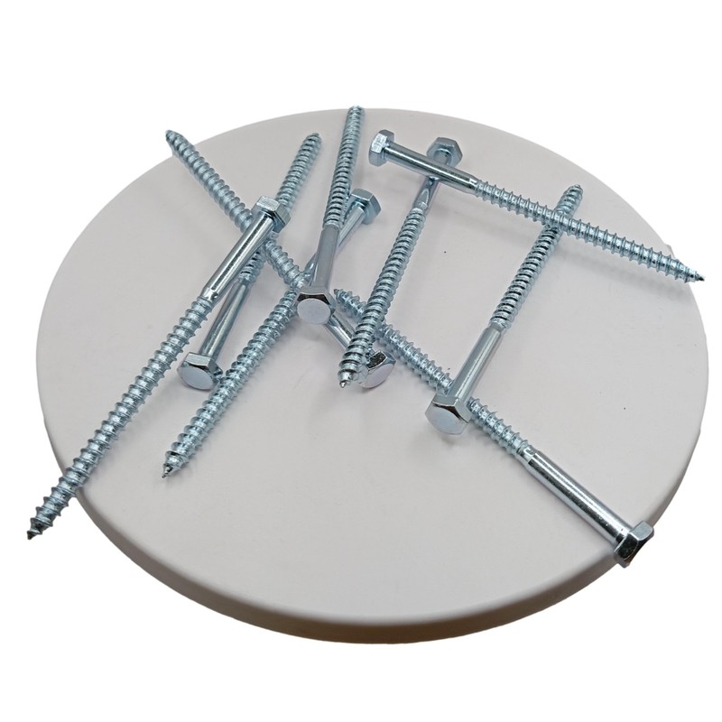 LLB 100mm M6 For Coach Screws Wood Hex Head Width